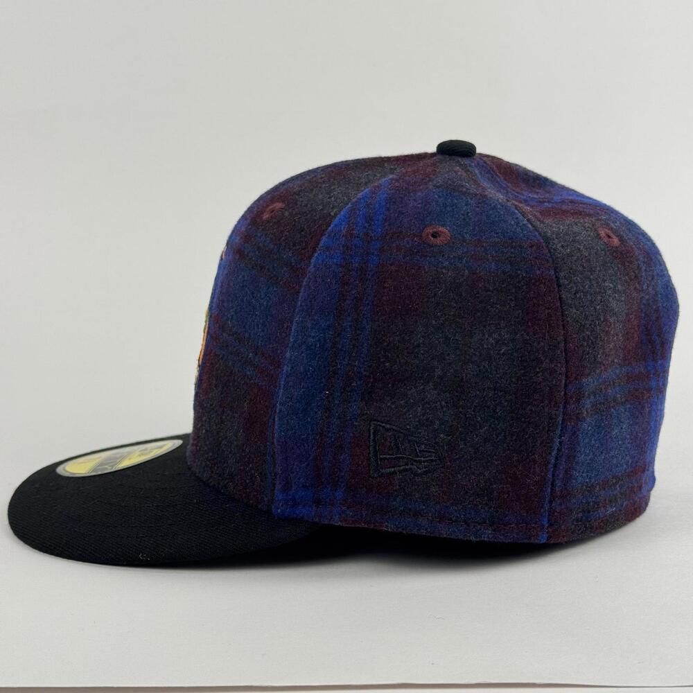 New Era 59Fifty Houston Astros Sz 7 1/8 MLB Plaid Flannel Mascot Fitted Hat NWT - Picture 3 of 6